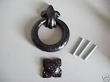 Ironmongery Worldﾂｮ Black Ring door Knocker Cast iron heavy NEW 5 by Ironmongery World [並行輸入品]