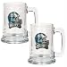 Philadelphia Eagles NFL 2pc 15oz Glass Tankard Set- Helmet Logo