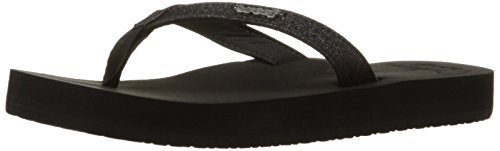 Reef Women s Reef Star Cushion Flip Flop Sandal,Black,6 M US