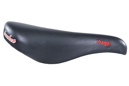 Charge Bucket Seat Bicycle Saddle BLACK RED CrMo Rails
