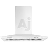 KitchenAid KWCU465SWH 36 Wall Mount Chimney Hood with 600 CFM Internal Blower, 4-Speed Fan... by