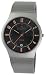 Skagen #233XLTTMO Men's Titanium Mesh Band Analog Orange Sporty Accent Grey Dial Watch