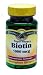 SUPER POTENCY Biotin 5000 mcg - Promotes Skin, Hair & Nail Health - 120 Caps