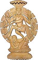 Nataraja Shiva Statues Wood Carving 12 x 5.5 inches (jwcs109)