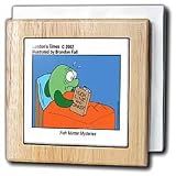 Review 3dRose LLC  / Fish Murder Mysteries - 6 Inch Tile Napkin Holder