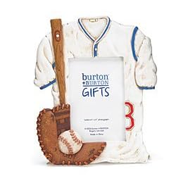 Antique Look Baseball Shirt Photo Frame Boy's Sports Room Decor by Burton & Burton