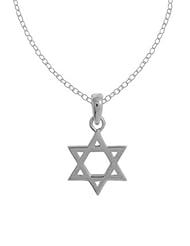 Boma Sterling Silver Star of David Neckalce, 16 inches
