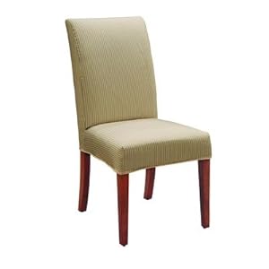 Parson Chairs on Skirted Slipcover For Parsons Chair Slipcover Comora Home Kitchen