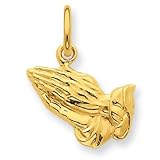 24k Gold-plated Sterling Praying Hands Charm