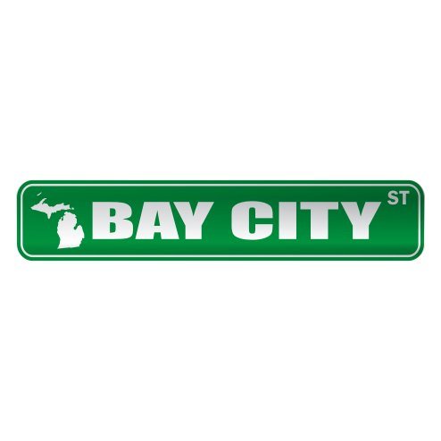  BAY CITY ST  STREET SIGN USA CITY MICHIGAN