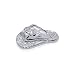 Nickel Free .925 Sterling Silver Flower Flip Flop Sandal 12mm x 7mm Pendant