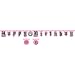 Super Stylish Jointed Birthday Banner w/13th and Sweet 16 Stickers