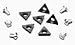 AMMCO 940435 Accu-Turn Style Combination Carbide Bits, 10 Pack