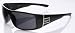 Locs Checkered Acrylic Frame Smoke Lens Fashion Sunglasses with Silver Logo Accent ( Choose from 3 Colors )