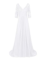 V-neck Ruched Chiffon Cocktail Evening Dress/Mother-of-the-Bride Dress/Party Dress/Maxi Dress 