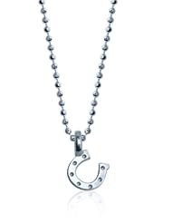 Alex Woo Mini Addition Horseshoe Chain in Sterling Silver Pendant Necklace , 16"