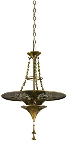 Nirvana Pendant in Bombay Brass Size: 28" H x 9" W x 26.5" D