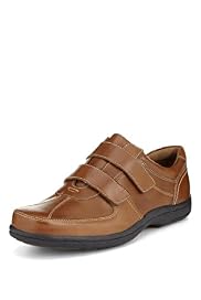 Airflex™ Comfort Leather Riptape Strap Trainers