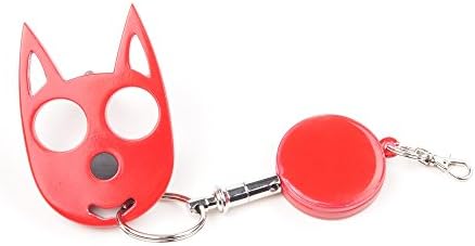 Best Self Defense Personal Protection Weapon Keychain KeyKitty with Flashlight-Solid Plastic-5 Colors-Never Lose Your Keys Again-Attach to Purse