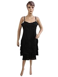 Spaghetti Strap Cotton Embroidered Sequined  Dress