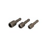 Wiha 70494 55mm Metric Magnetic Nut Setter for 7mm 8mm 10mm Hex Drive, 3-Piece