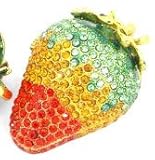 Piearth ピアース ジュエリーボックス クリスタル 宝石箱 フルーツ イチゴ NO193 グラデーション 193-2 XX
