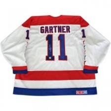 Mike Gartner Autographed/Hand Signed Replica Jersey (Washington Capitals)