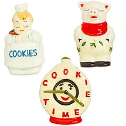 Retro 50's Cookie Jar Magnet Set Cookie Time Set of 3