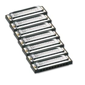 Hohner Blues Band Harmonica 7-Pack with Carrying Case: Musical Instruments