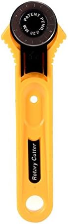 Bakelen Yellow Sharp Leather Craft Tools Circular Cut Rotary Blade Patchwork Fabric Sewing Tungsten Steel Blade,1x28mm