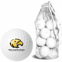 Southern Mississippi Golden Eagles 15 Golf Ball Clear Pack