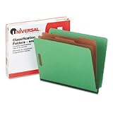 UNV10317 - Six Section Pressboard End Tab Classification Folders