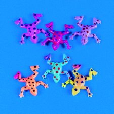 12 Sticky Stretchy Frogs