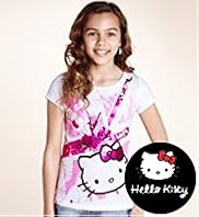 Pure Cotton Hello Kitty Union Jack T-Shirt