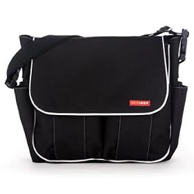 Skip Hop Dash Deluxe Bag Black (White Piping)