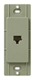 Lutron SC-PJ-GB Satin Colors Phone Jack, Greenbriar