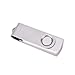 1GB Silver USB 2.0 Flash Drive Swivel Design
