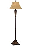 Ellis Floor Lamp 62hx15d Wthrd Teak Rttn