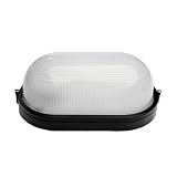 Valencia Plain Bulkhead Lantern 100W with Opel Panels IP44 Rating