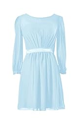 Chiffon Long Sleeves Short Lace Bridesmaid Dress/Party Dress 