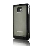 Iprotect ORIGINAL Tasche Protector Case Samsung i9100 Galaxy S2 Silikon H�lle - Silicon Etui Galaxy SII S 2 II Schutzh�lle schwarz f�r R�ckseite Milchglaseffekt - BLACK / SCHWARZ Tasche Protector Casevon "iprotect"