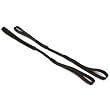 2 Brown Leather Braided Pocket Watch Fobs Key Holders New