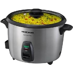 Black & Decker 20-Cup Rice Cooker - Stainless Steel (RC866) by Black & Decker