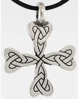 Immortal Love Celtic Cross Amulet Necklace