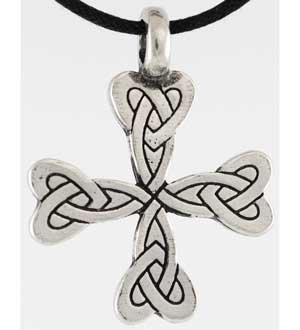 Immortal Love Celtic Cross Amulet Necklace