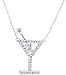 Playboy Bunny Jeweled MARTINI GLASS Pendant NECKLACE