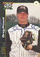 Greg Powell, Michigan Battle Cats - Astros Affiliate Autographed Card