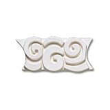 Adex USA Natural Spiral Listello White 2 Ceramic Tile & Stone
