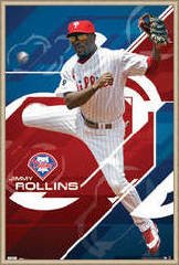 Phillies Jimmy Rollins Framed Poster