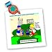 Londons Times Funny Medicine Cartoons - Kids Of The New Millenium - Quilt Squares